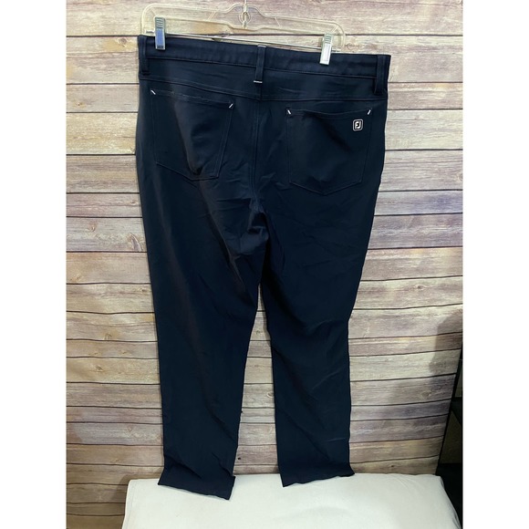 FOOTJOY FJ Men’s Athletic Fit Golf Pants Navy Blue Size 34 X 32 - Picture 2 of 9